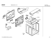 Схема №1 HBN200350E с изображением Передняя часть корпуса для духового шкафа Bosch 00441082