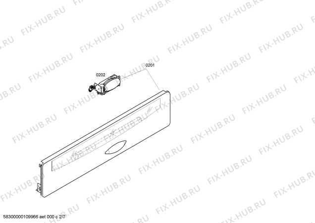 Схема №5 B16H6N0 с изображением Панель управления для плиты (духовки) Bosch 00448108