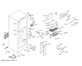 Схема №1 KDN45V00NE с изображением Дверь для холодильной камеры Bosch 00245791