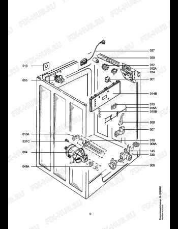 Взрыв-схема стиральной машины Aeg LAV74665 - Схема узла Electrical equipment 268