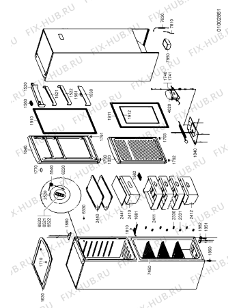 Схема №1 ARC5570AB (F090344) с изображением Запчасть для стиралки Indesit C00315748