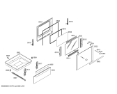 Схема №2 HL654502E с изображением Стеклокерамика для духового шкафа Siemens 00246017