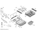 Схема №4 SGV47T03EU с изображением Набор кнопок для электропосудомоечной машины Bosch 00425569
