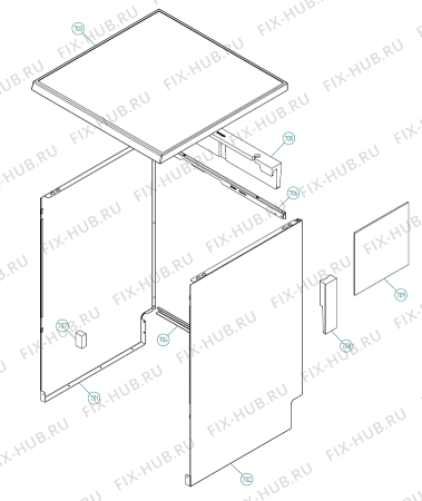 Взрыв-схема посудомоечной машины Gorenje STR606   -White FS (900001330, DW20.5) - Схема узла 07