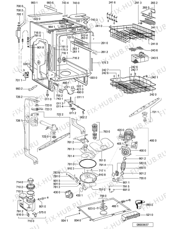 Схема №1 GSIH 6451 IN с изображением Обшивка для посудомойки Whirlpool 481245372493