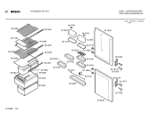 Схема №2 KGV2602CH с изображением Дверь морозильной камеры для холодильника Bosch 00209630