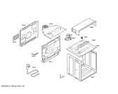 Схема №2 HBN131251B с изображением Передняя часть корпуса для плиты (духовки) Bosch 00449916