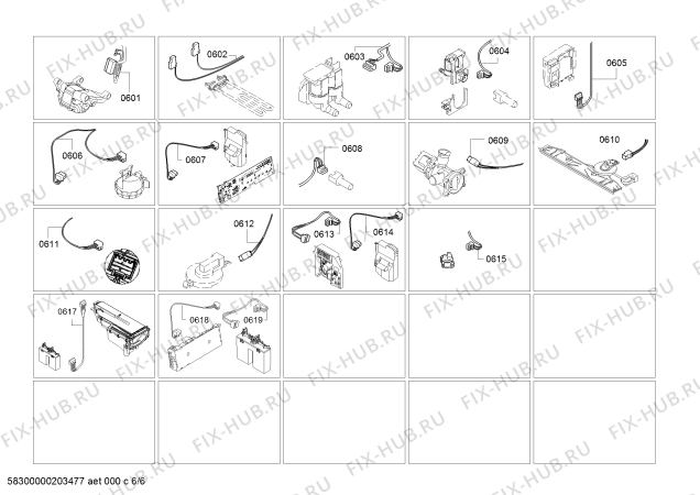 Схема №1 WM14T6G1 с изображением Панель управления для стиралки Siemens 11021414