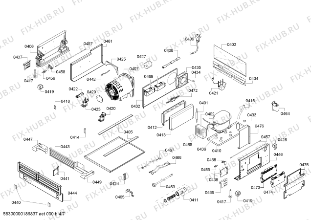 Схема №3 RF463301 Gaggenau с изображением Панель для холодильника Bosch 11004367