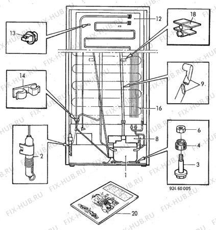 Взрыв-схема холодильника Arthur Martin 833.42 - Схема узла C10 Cold, users manual