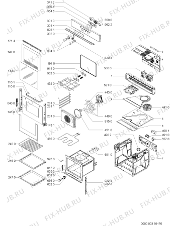 Схема №1 AKZ 136/IX с изображением Панель для духового шкафа Whirlpool 481245240135