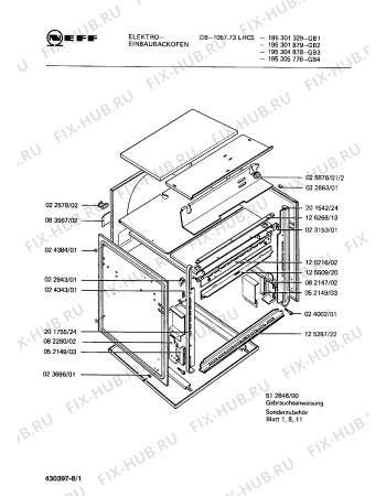 Схема №3 195301329 GB-1057.73LHCS с изображением Фронтальное стекло для электропечи Bosch 00083181