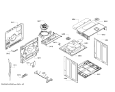 Схема №1 HBA64A260F с изображением Модуль управления, незапрограммированный для плиты (духовки) Bosch 00703820