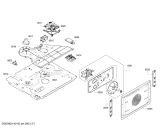 Схема №4 B46E74N0GB с изображением Панель управления для плиты (духовки) Bosch 00671579
