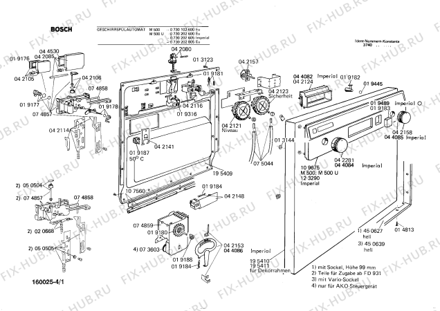 Схема №2 0730202605 GS12 с изображением Переключатель для электропосудомоечной машины Bosch 00044085