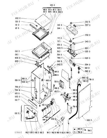 Схема №2 AWF 883 IG с изображением Обшивка для стиралки Whirlpool 481945319667