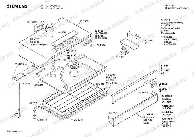 Схема №1 LU11020CH с изображением Переключатель для вытяжки Siemens 00055595