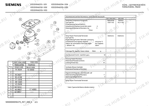 Схема №2 KS29V630 с изображением Инструкция по эксплуатации для холодильника Siemens 00591191