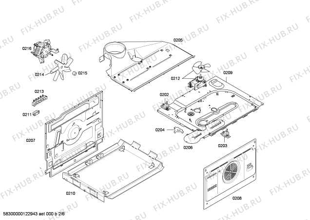 Схема №2 HBN431S1 с изображением Крепеж для электропечи Bosch 00664464