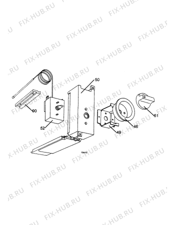 Взрыв-схема холодильника Zanussi ZVF50 - Схема узла Electrical equipment