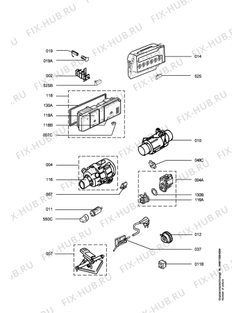 Взрыв-схема посудомоечной машины Aeg Electrolux FAV40660 - Схема узла Electrical equipment 268