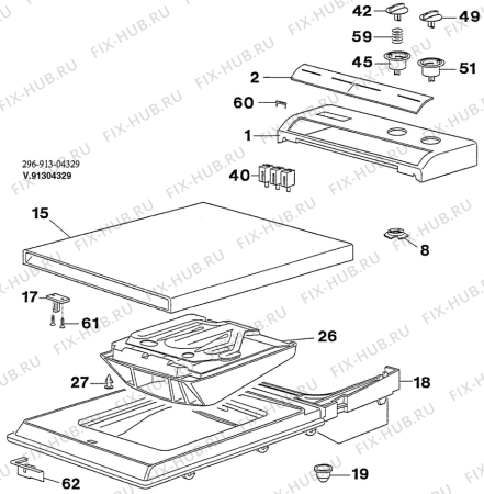 Взрыв-схема стиральной машины Zanussi TLO953 - Схема узла W30 Panel,User manual B