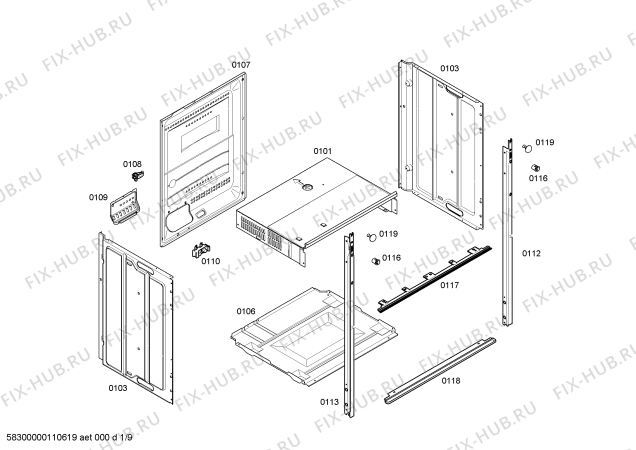 Схема №3 HB760660 с изображением Набор кнопок для электропечи Siemens 00422291