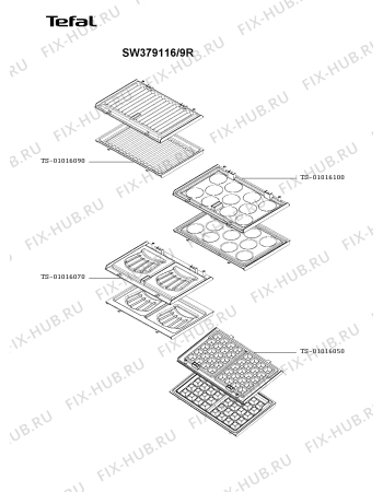 Схема №1 SW379116/9R с изображением Другое для вафельницы (бутербродницы) Tefal TS-01036391