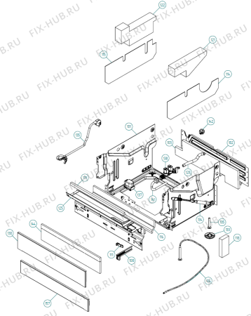 Схема №4 DM55 SF   -White Bi (900001318, DW20.5) с изображением Панель управления для посудомоечной машины Gorenje 269006