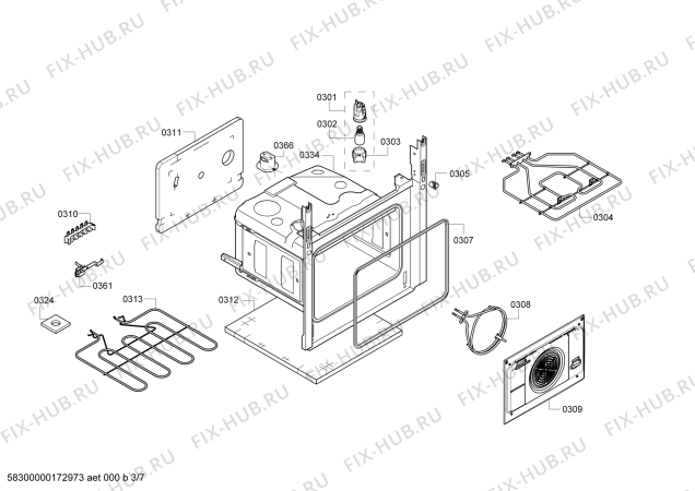 Схема №5 PHTB855M50 с изображением Стеклокерамика для духового шкафа Bosch 00712964