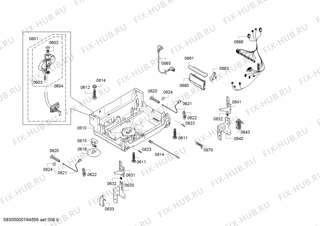 Схема №1 SMV65P00EU Platin Edition с изображением Силовой модуль запрограммированный для посудомоечной машины Bosch 12006585