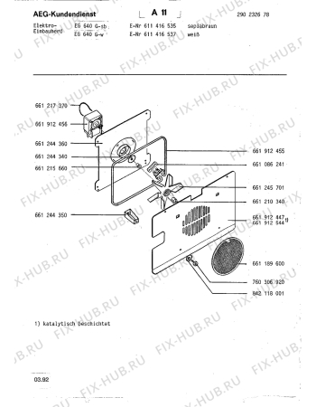 Взрыв-схема плиты (духовки) Aeg EG 640 G SB - Схема узла Section4