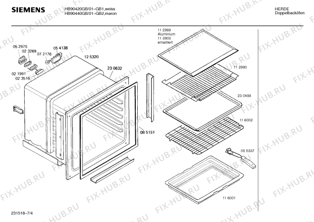 Взрыв-схема плиты (духовки) Siemens HB90420GB - Схема узла 04