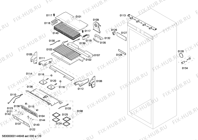 Схема №2 RF471200 с изображением Вставная полка для холодильника Bosch 00684631