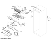 Схема №2 RF471200 с изображением Вставная полка для холодильника Bosch 00684631
