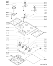 Схема №1 AKT 637/IX с изображением Подрешетка для плиты (духовки) Whirlpool 481245838449