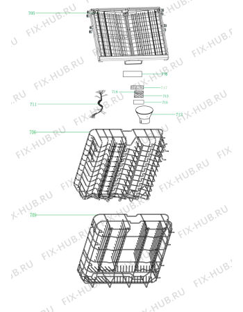 Схема №1 ADG 925 с изображением Дисплей для посудомойки Whirlpool 482000096972