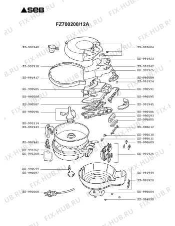 Схема №1 AL800000/12B с изображением Другое для тостера (фритюрницы) Seb SS-991917