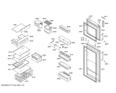 Схема №2 KD49NA73SA с изображением Дверь морозильной камеры для холодильника Siemens 00682451