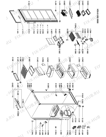 Схема №1 GKNA 2055 OPTIMA с изображением Лоток (форма) для холодильника Whirlpool 481241828804