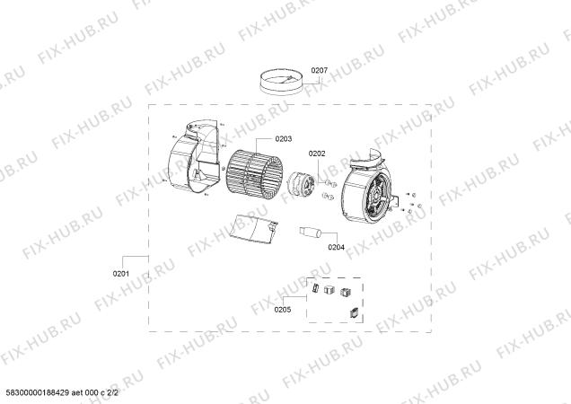 Схема №1 HUI56551UC с изображением Фильтр для электровытяжки Bosch 11009762