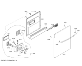 Схема №1 SHX43E05UC с изображением Внешняя дверь для посудомоечной машины Bosch 00239316