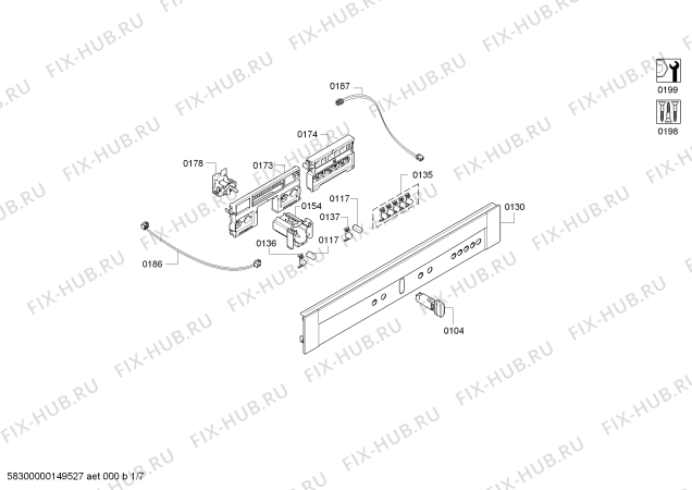 Схема №6 C49C62N0 с изображением Амортизатор для духового шкафа Bosch 00620799