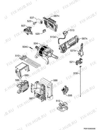 Схема №5 L75480WD с изображением Модуль (плата) для стиралки Aeg 973914605606016