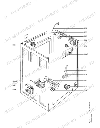 Взрыв-схема стиральной машины Aeg Electrolux LAV76910 - Схема узла Electrical equipment 268