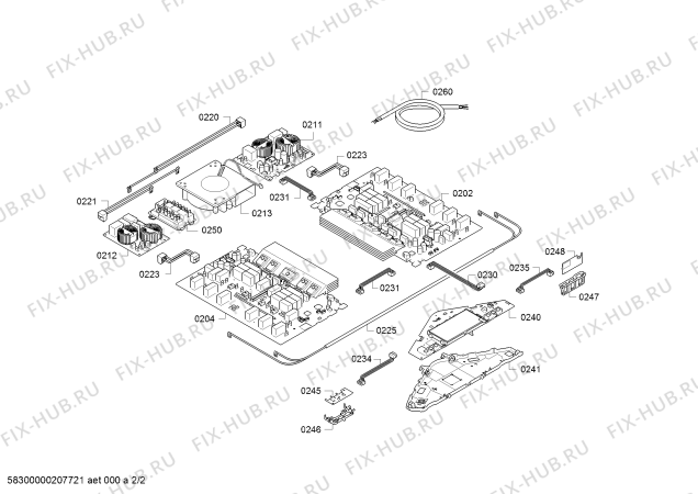 Схема №2 PXY601JW1E с изображением Стеклокерамика для электропечи Bosch 00776579