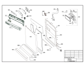 Схема №1 DFN 1000 X (7659542642) с изображением Обшивка для электропосудомоечной машины Beko 1746280011