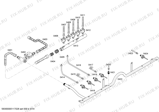 Схема №5 PGR484GGZS с изображением Панель управления для духового шкафа Bosch 00473002