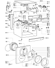 Схема №1 AWM 305/3 с изображением Вноска для стиральной машины Whirlpool 481945919614