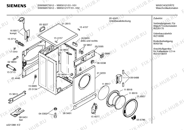 Схема №3 WM50121FF SIWAMAT 5012 с изображением Панель управления для стиралки Siemens 00353730